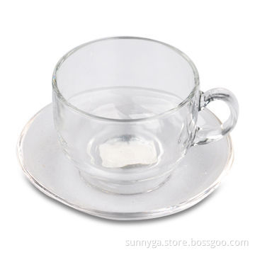 Colored Coffe Set with 2.5oz/75mL Capacity, Includes Cup and Plate